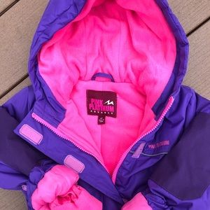 Like new Pink Platinum snowmobile snowsuit